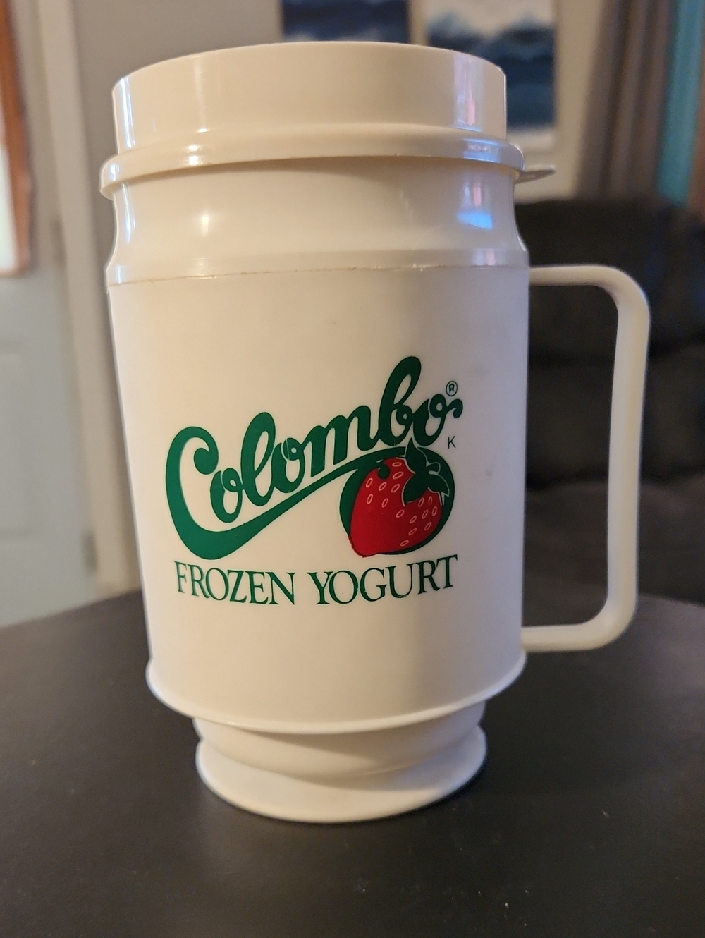 Vintage Plastic Promotional Mug The Classic Colombo Frozen Yogurt